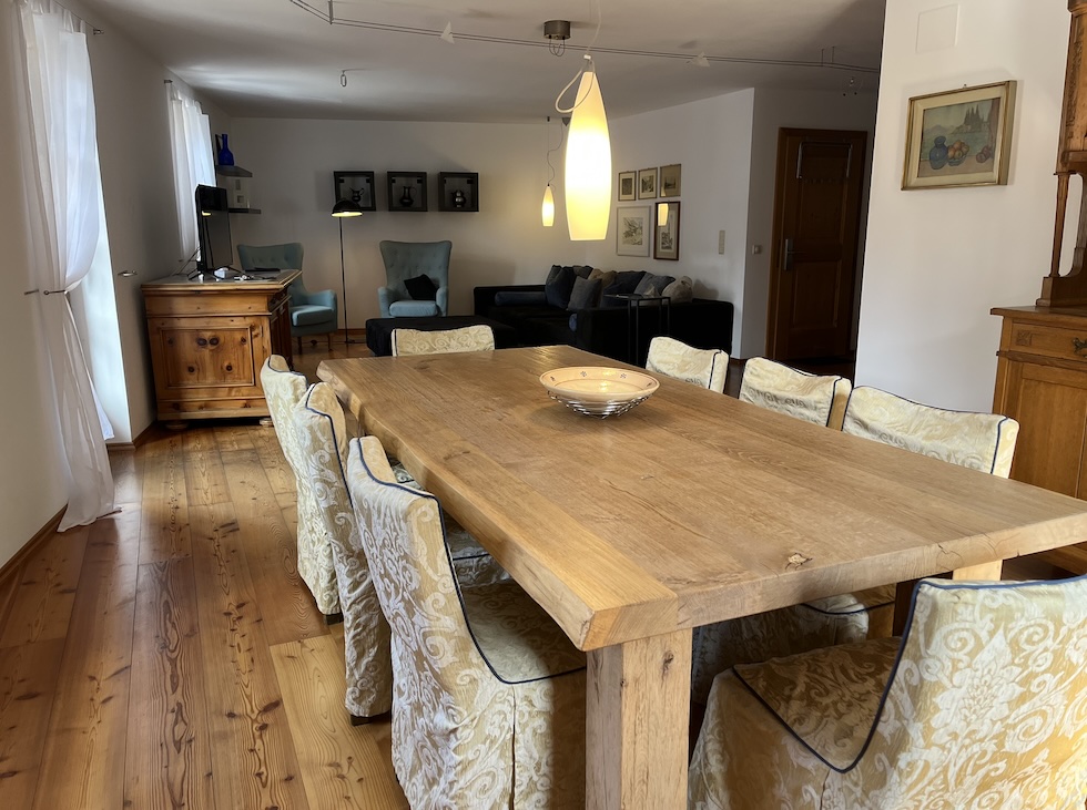 Essbereich Family Appartment Villa Santer Toblach