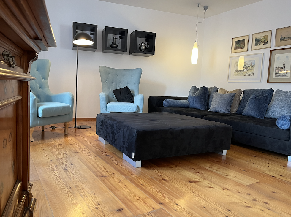 Wohnzimmer Family Appartement Villa Santer Toblach